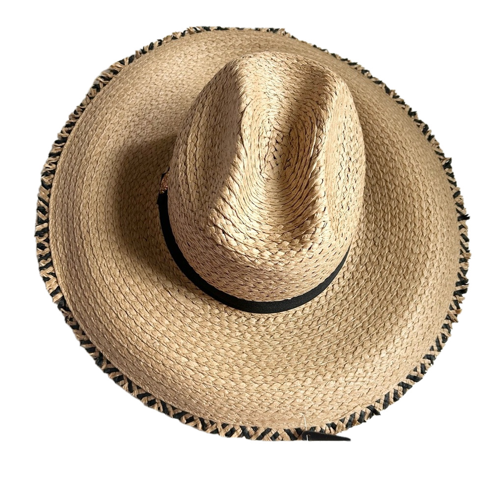 Daisy Fuentes Woman’s Straw Summer Hat For Sun Protection UPF 50+ NWT